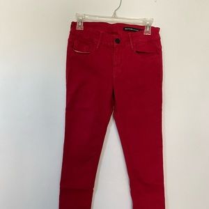 Black Orchid Red mid rise skinny jeans